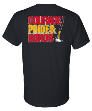 Firefighter T-Shirt Short Sleeved: Courage, Pride, & Honor – Customizable