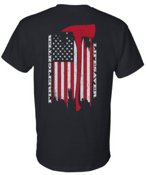 Firefighter T-Shirt Short Sleeve: Firefighter (Lifesaver) – Customizable