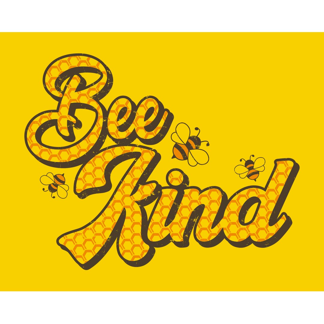 Kindness Banner (Customizable): Bee Kind – Design 1