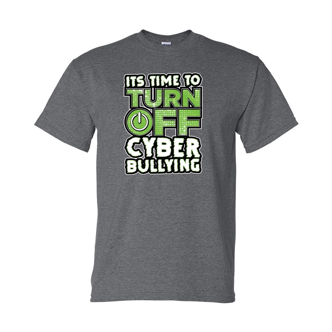 Bullying Prevention Shirt: It's Time To Turn Off Cyber Bullying - Customizable