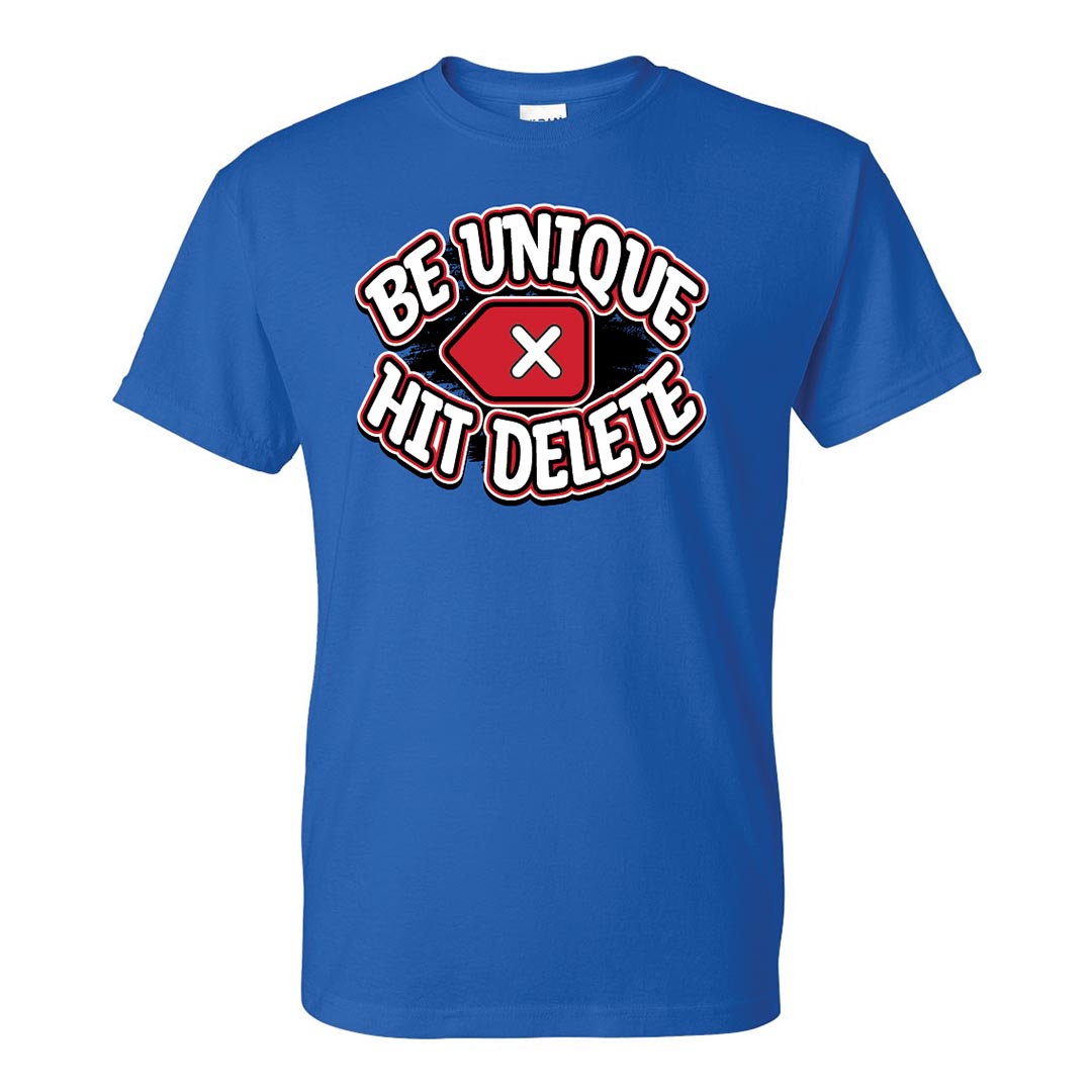 Bullying Prevention Shirt: Be Unique Hit Delete - Customizable