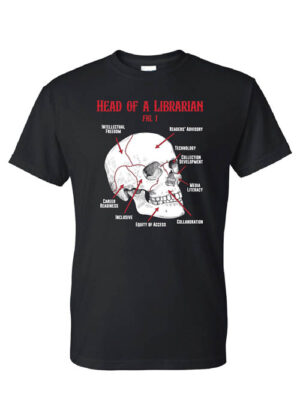 Librarian Shirt: Head of a Librarian – Customizable