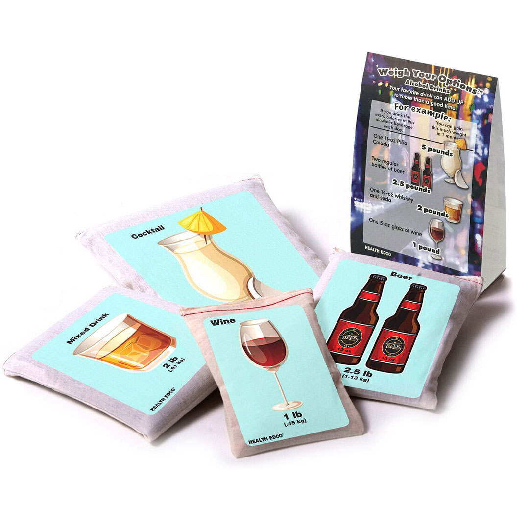 Weigh Your Options: Alcohol Drinks Display