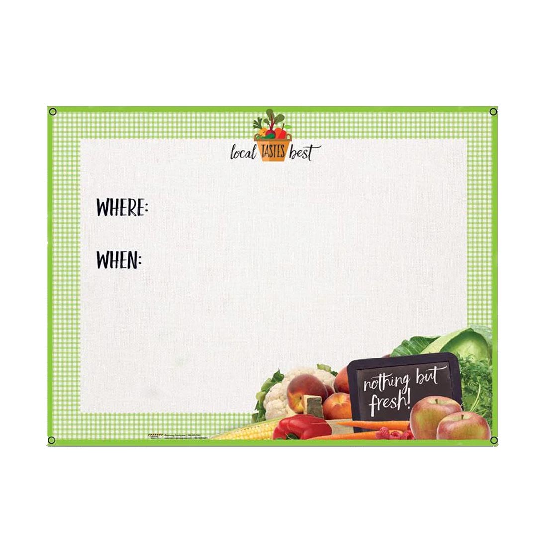 Farmers Market Dry Erase Board Menu