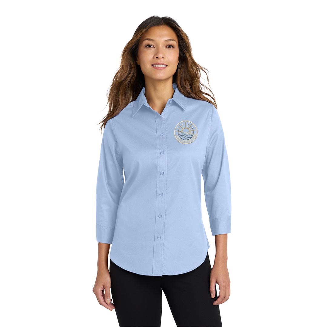 Port Authority Easy Care Shirt – 3/4 Sleeves – Ladies- Embroidered – Customizable