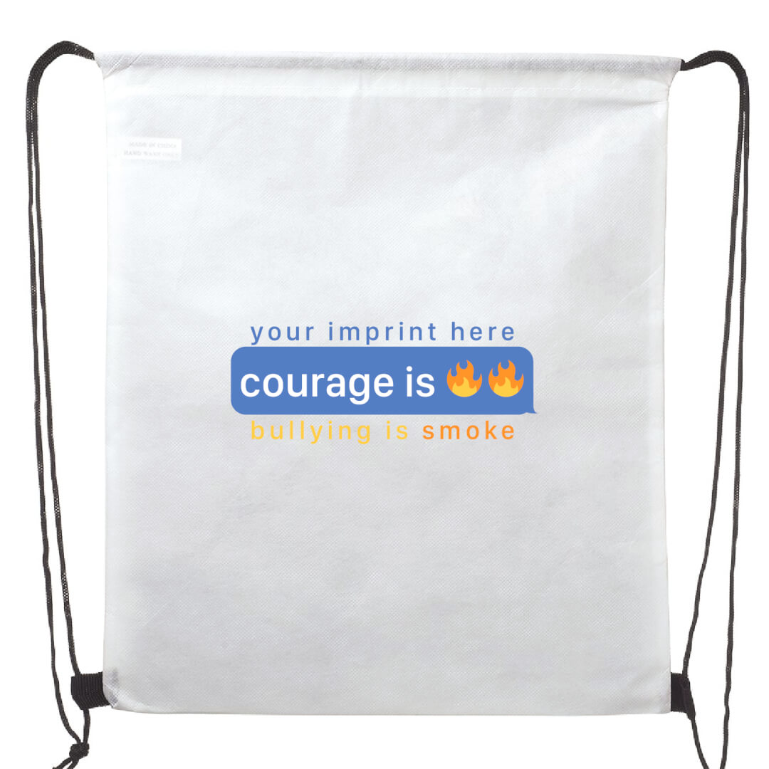Bullying Prevention Backpack (Customizable): Courage Is Fire Bullying Is Smoke Bullying Prevention Backpack (Customizable): Courage Is Fire Bullying Is Smoke