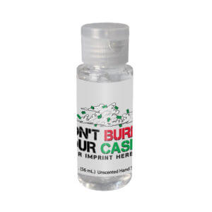 Tobacco Prevention Hand Sanitizer (Customizable): Don’t Burn Your Cash