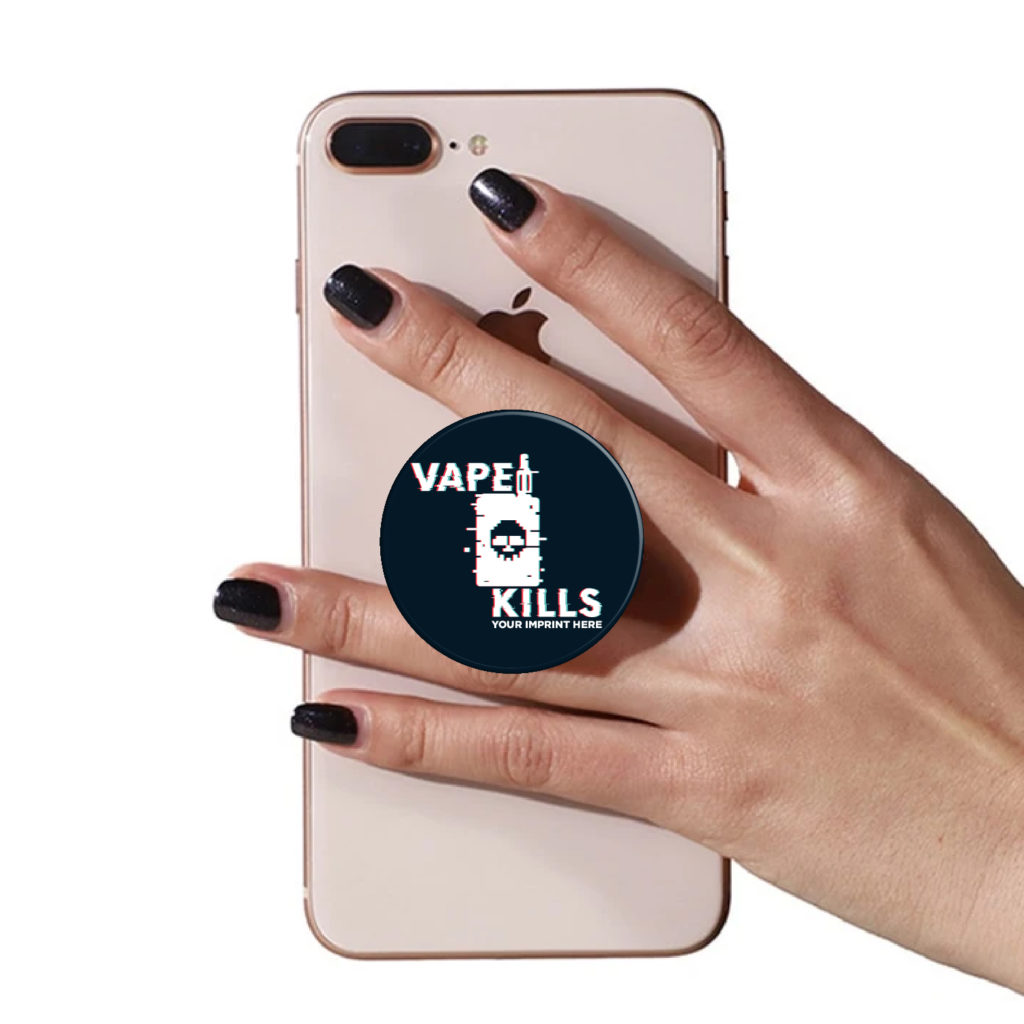 Vaping Prevention PopUp Phone Gripper (Customizable): Vape Kills Vape Kills