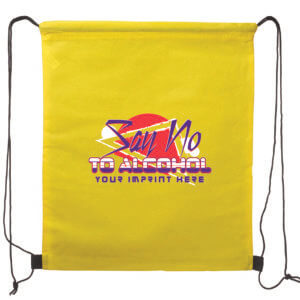 Alcohol Prevention Backpack (Customizable): Say No To Alcohol