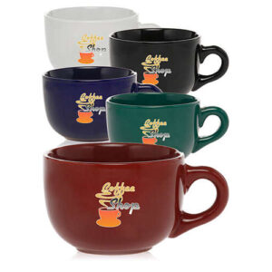 18 oz. Ceramic Cappuccino Custom Mugs