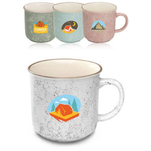 13 oz. Marble Campfire Custom Coffee Mugs