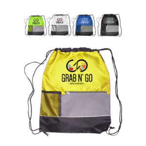 Front Pocket Drawstring Backpacks