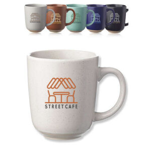 17 oz. Ocean Pines Speckled Clay Bistro Mugs