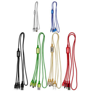 Metallic 3-in-1 Cable with Type C USB