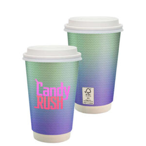 16oz Full Color Paper Cup with Lid
