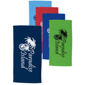 70″ X 35″ Beach Terry Velour Towels Dobby Hem