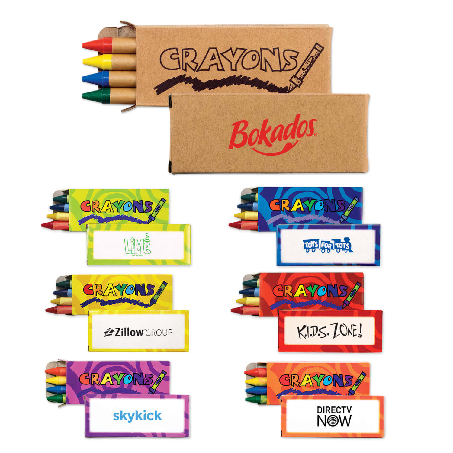 Crayons – Four Pack – Customizable Crayons – Four Pack – Customizable