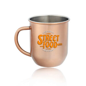 16 oz. Stainless Steel Copper Coated Moscow Mule Mugs