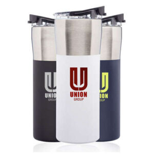 19 oz. Nau Color Grip Travel Mugs with Plastic Lid