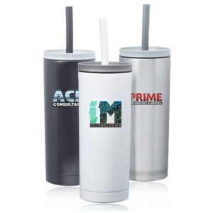 19 oz. Winslow Stainless Steel Mug with Straw