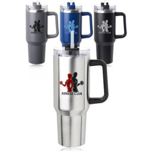 40 oz. Alps Stainless Steel Travel Mugs with Handle 40 oz. Alps Stainless Steel Travel Mugs with Handle