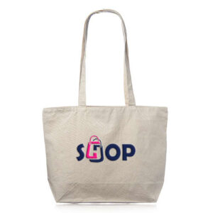 Cotton Canvas Totes with Zipper Closure