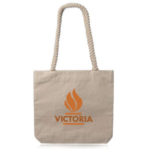 Pristine Cove Canvas Tote with Rope Handles