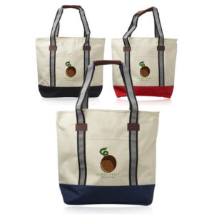 Large Sea Coast Polyester Tote Bags