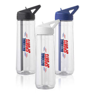30 oz. Fitness Plastic Water Bottle with Sip Straw