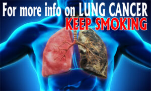 Tobacco Prevention Banner (Customizable): For More Info On Lung Cancer…