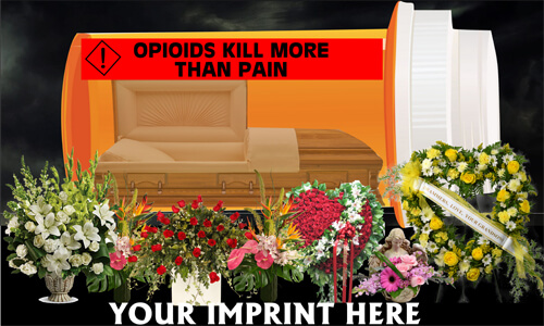 Drug Prevention Banner (Customizable): Opioids Kill More Than Pain Drug Prevention Banner (Customizable): Opioids Kill More Than Pain