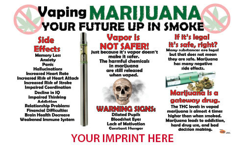 Vaping Prevention Banner (Customizable): Vaping Marijuana Vaping Prevention Banner (Customizable): Vaping Marijuana