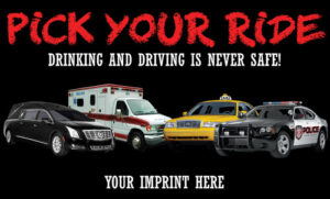 Drinking and Driving Banner (Customizable): Pick Your Ride