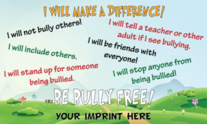 Bullying Prevention Banner (Customizable): I Will Make A Difference