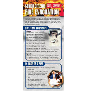 Fire Safety Rack Card: Fire Evacuation For Senior Citizens