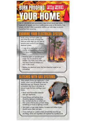 Fire Safety Rack Card: Burn Proofing Your Home