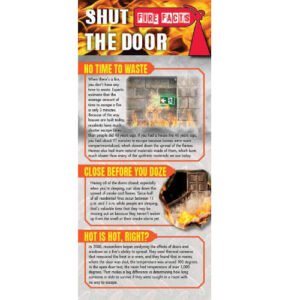 Fire Safety Rack Card: Shut The Door