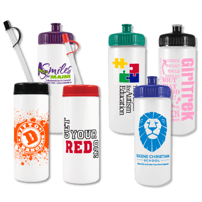 16oz. Sports Bottle With Push-Pull Cap – Customizable