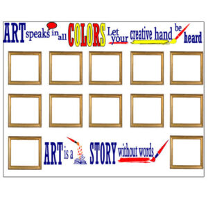 Predesigned Banner (Customizable): Art Speaks In Colors