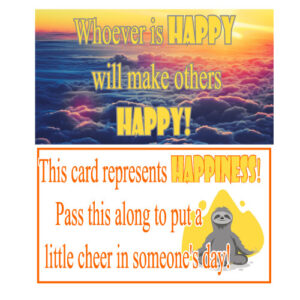 Happiness Pass It On Card