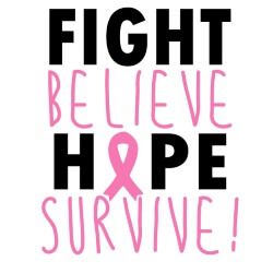 Cancer Awareness Banner (Customizable): Fight, Believe, Hope