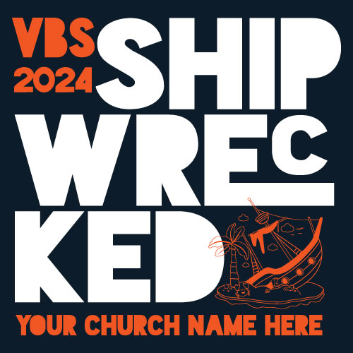 Bible School Banner (Customizable): Shipwrecked Bible School Banner (Customizable): Shipwrecked