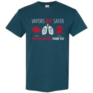 Vaping Prevention Shirt: Vapors Not Safer – Customizable