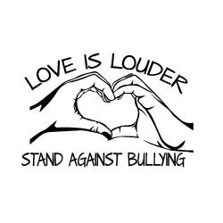 Bullying Prevention Banner (Customizable): Love Is Louder