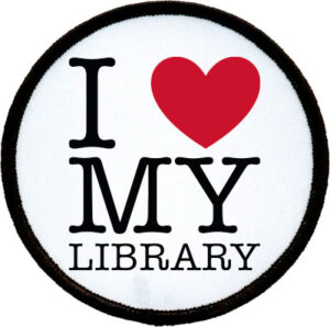 Library Patch: I Heart My Library