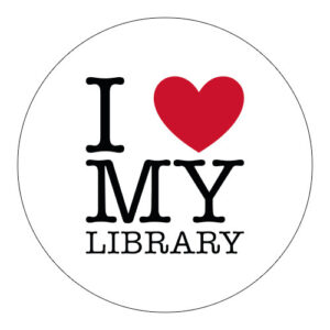 Library Laptop Sticker: I Heart My Library