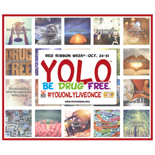 YOLO. Be Drug Free. Poster