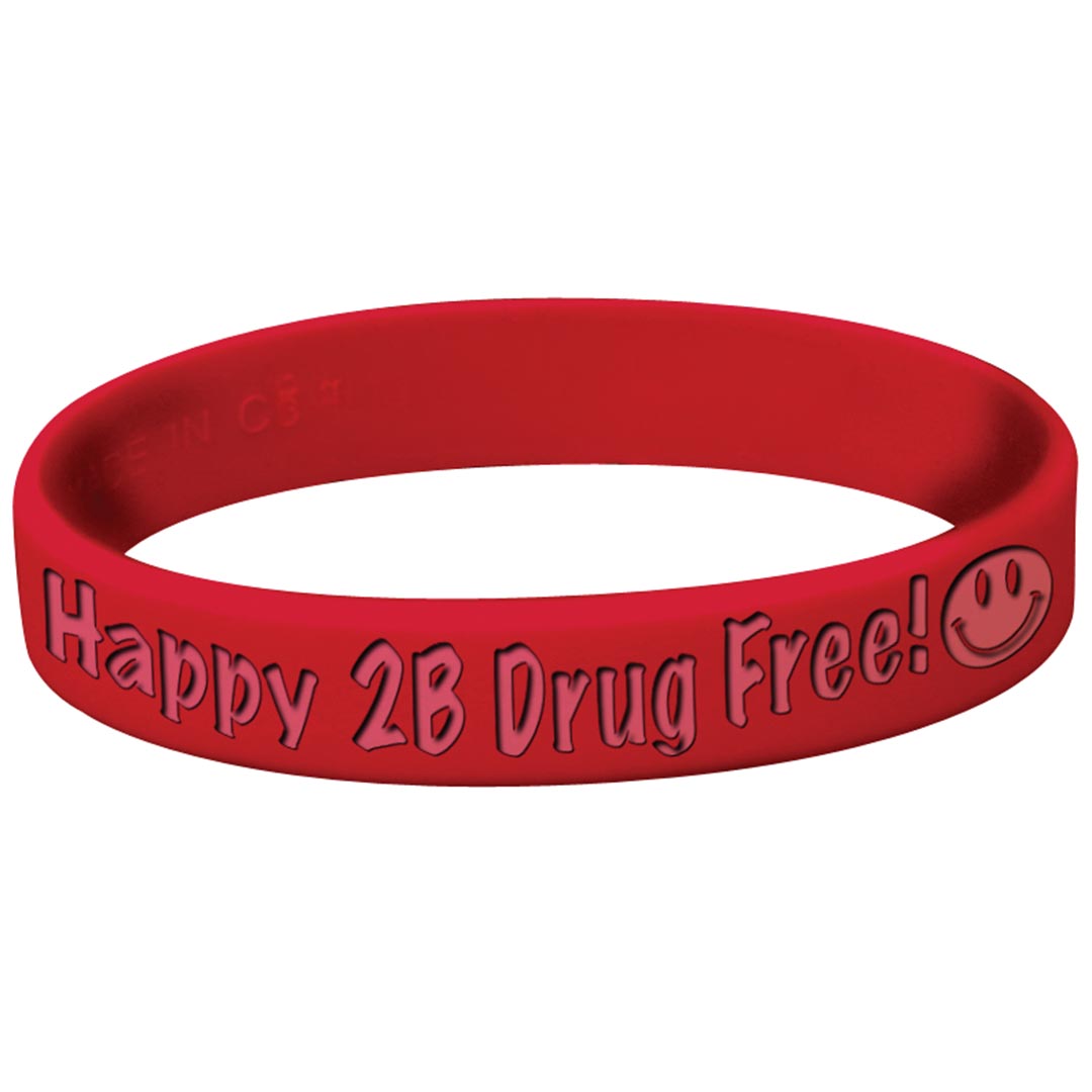 Happy 2b Drug Free! Silicone Bracelet