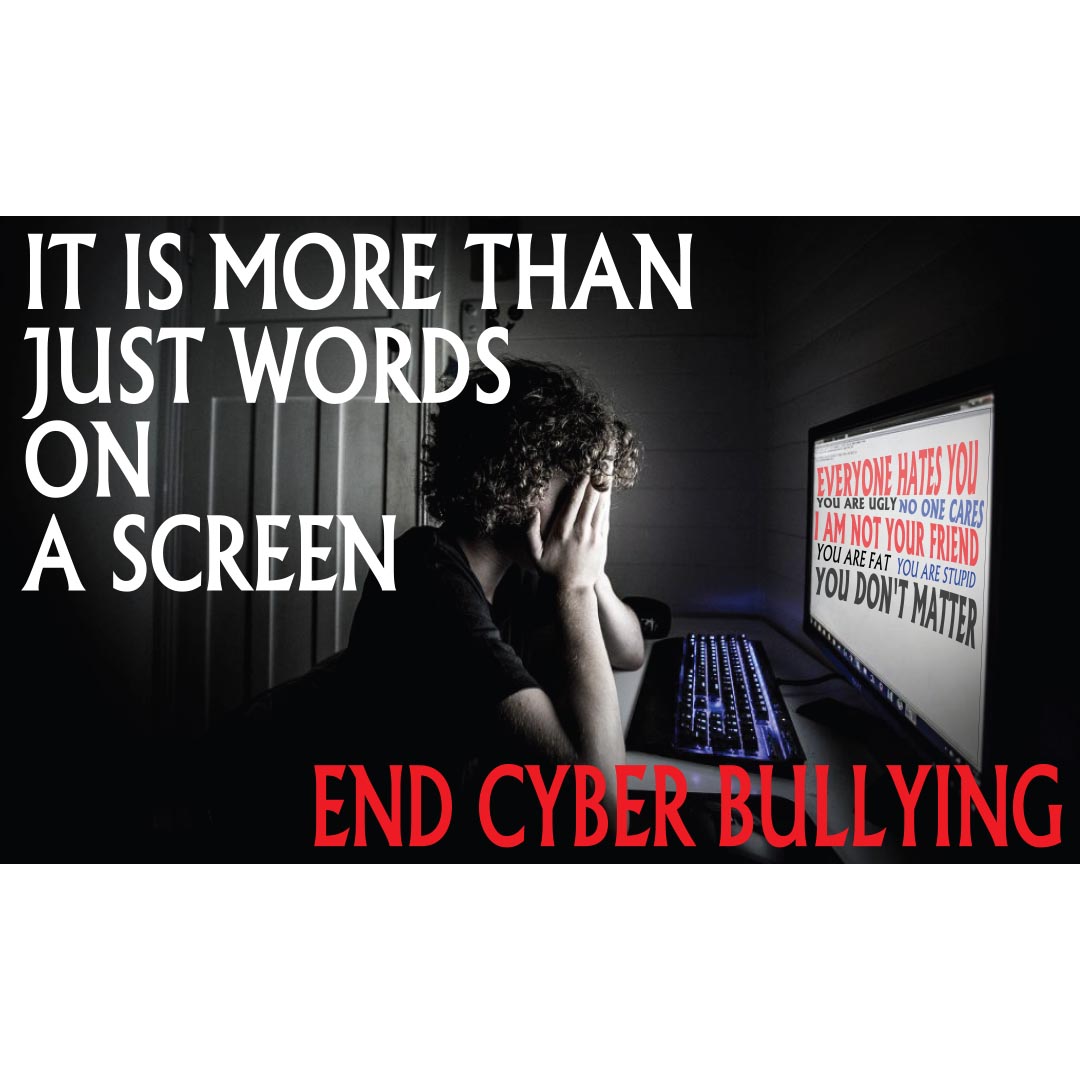 Bullying Prevention Banner (Customizable): End Cyber Bullying