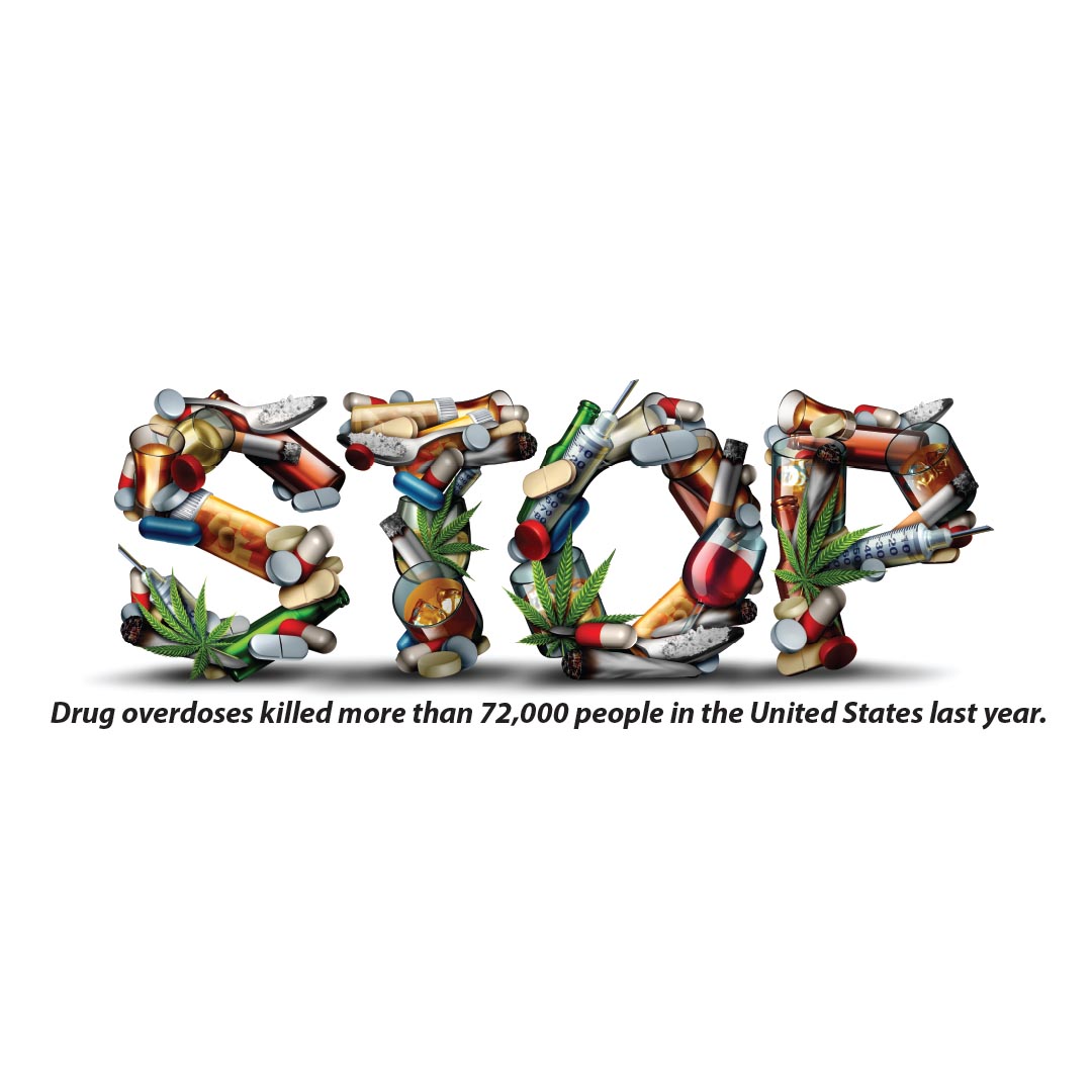 Drug Prevention Banner (Customizable): Drug Overdoses Killed...